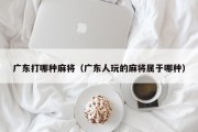 广东打哪种麻将（广东人玩的麻将属于哪种）
