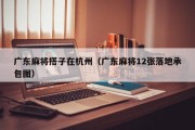广东麻将搭子在杭州（广东麻将12张落地承包图）