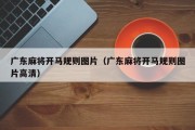 广东麻将开马规则图片（广东麻将开马规则图片高清）