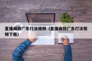 直播麻将广东打法视频（直播麻将广东打法视频下载）