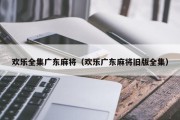 欢乐全集广东麻将（欢乐广东麻将旧版全集）